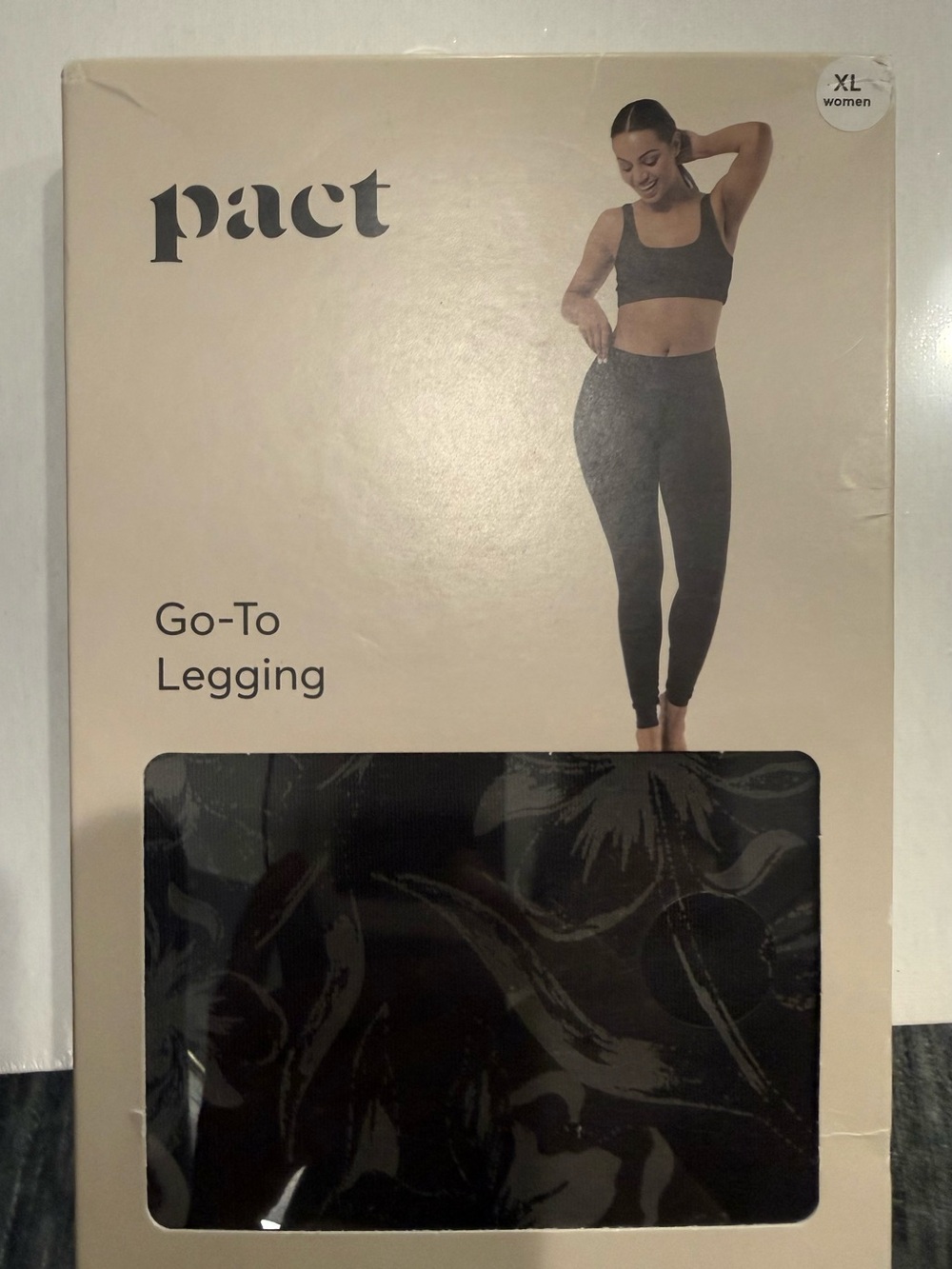 NWT- PACT WOMEN’S ORGANIC GO-TO LEGGING-XL